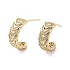 Rack Plating Brass Micro Pave Cubic Zirconia Stud Earring EJEW-C081-36G-1