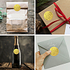 Plastic Self Adhesive Gold Foil Embossed Stickers DIY-WH0211-411-7