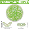 80Pcs Transparent Acrylic Beads TACR-PA0001-17-2