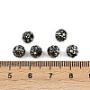 Polymer Clay Rhinestone Beads RB-H284-6MM-Half-1-2