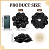 2Pcs Satin Brooches JEWB-FG0001-48C-2
