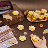 60Pcs Alloy Lotus Incense Burner Holder AJEW-DC0003-91B-3