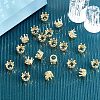 20Pcs Brass Micro Pave Clear Cubic Zirconia European Beads FIND-FH0004-04-4