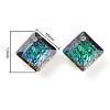 Embossed Glass Rhinestone Pendants GLAA-J101-03A-001VO-2