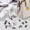 30Pcs 6 Styles Zinc Alloy Swivel Clasps & Split Key Rings FIND-PH0024-77-2