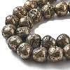 Electroplated Natural Lava Rock Beads Strands G-A251-D01-01J-3