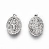 Non-Tarnish 304 Stainless Steel Religon Charms STAS-P231-01AS-1