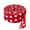 Polka Dot Printed Polyester Double Fold Bias Tape OCOR-WH0036-34B-7