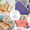 Clear Acrylic Soap Stamps DIY-WH0477-004-3