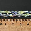 Transparent Electroplate Glass Beads X1-GLAA-K064-05A-AB03-4