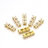 Eco-Friendly Brass Micro Pave Cubic Zirconia Rectangle Pendants ZIRC-M087-10G-NR-1