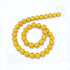 Natural White Jade Round Bead Strands G-P070-29-7mm-2