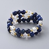 Two Loops Fashion Wrap Bracelets BJEW-JB04689-02-1