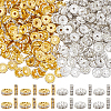 300Pcs 2 Colors Brass Rhinestone Spacer Beads RB-SP0001-04-1