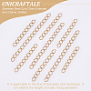 100Pcs 2 Style 304 Stainless Steel Curb Chain Extender STAS-UN0038-14G-5