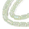 Electroplate Imitation Jade Glass Beads Strands EGLA-Q132-03A-B03-3