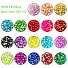 DIY Baking Painted Crackle Glass Beads Stretch Bracelet Making Kits DIY-PH0004-54C-6