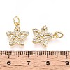 Brass Micro Pave Cubic Zirconia Pendants KK-T071-97G-3