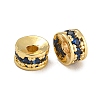 Rack Plating Brass Micro Pave Cubic Zirconia Beads KK-U030-29G-05-1