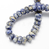 Natural Blue Spot Jasper Rondelle Beads Strands X-G-S105-8mm-29-2