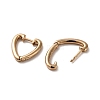 Brass Hoop Earrings EJEW-C073-29KCG-2