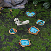 10Pcs 5 Styles Resin Pool Micro Landscape Scene Ornaments DJEW-LP0001-32-3
