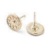 Flat Round Alloy Studs Earrings for Women EJEW-H309-08KCG-2