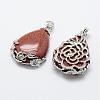 Natural & Synthetic Mixed Stone Pendants G-P275-M-2