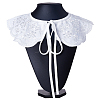 Detachable Polyester Lady's Embroidered False Collars AJEW-WH0348-51-1