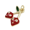 Brass Micro Pave Cubic Zirconia Pendants KK-D409-48G-03-2