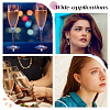 DIY Heart Padlock & Key Wine Glass Charm Making Kit DIY-BBC0001-18-6