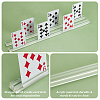 Acrylic Playing Cards Holders ODIS-WH0058-24-4