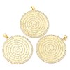 Brass with Cubic Zirconia Pendants X-KK-K332-16B-G-1