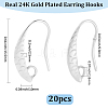 10 Pairs Brass Earring Hooks KK-BBC0027-77A-2