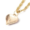 Dainty Heart & Cherry Alloy Enamel Pendant Necklaces Set for Teen Girl Women NJEW-JN03757-11
