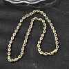 Brass Micro Pave Cubic Zirconia Geometric Tennis Necklaces NJEW-C121-02B-G-2