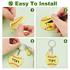 AHADERMAKER DIY Baseball Keychain Making Kit DIY-GA0005-59-3