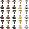 100Pairs 5 Colors Alloy Rivet Screw FIND-GF0009-53-7