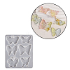 Crystal Drop Glue Flower Pattern Butterfly Pendant Hanging Tag Keychain Silicone Molds PW-WGD2A40-02-1