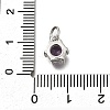 Brass Pave Cubic Zirconia Pendants KK-V002-23P-05-3