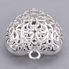 Hollow Tibetan Style Alloy Heart Pendants TIBEP-S095-S-NR-2