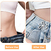 24Pcs 6 Colors Flower Shape Plastic Bead with Zinc Alloy Adjustable Jean Button Pins FIND-GO0002-80-6