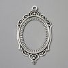 Zinc Alloy Pendant Cabochon Settings FIND-WH050-70AS-1