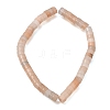 Natural Peach Moonstone Beads Strands GG-CBA8682-B07-3