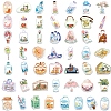 50Pcs Transparency Cartoon Theme PVC Waterproof Stickers STIC-Z002-11-4