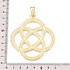 Knot Rack Plating Alloy Big Pendants FIND-N005-44G-3