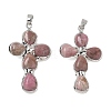 Natural Rhodonite Pendants GG-CBA9F30-02P-14-1