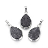 Natural Lava Rock Pendants G-L512-C12-1