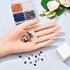 8 Strand 4 Colors Electroplate Glass Beads Strands EGLA-YW0001-37-8