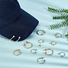 12Pcs 6 Styles Alloy C Shape Clasps for Hat FIND-PH0028-76-4